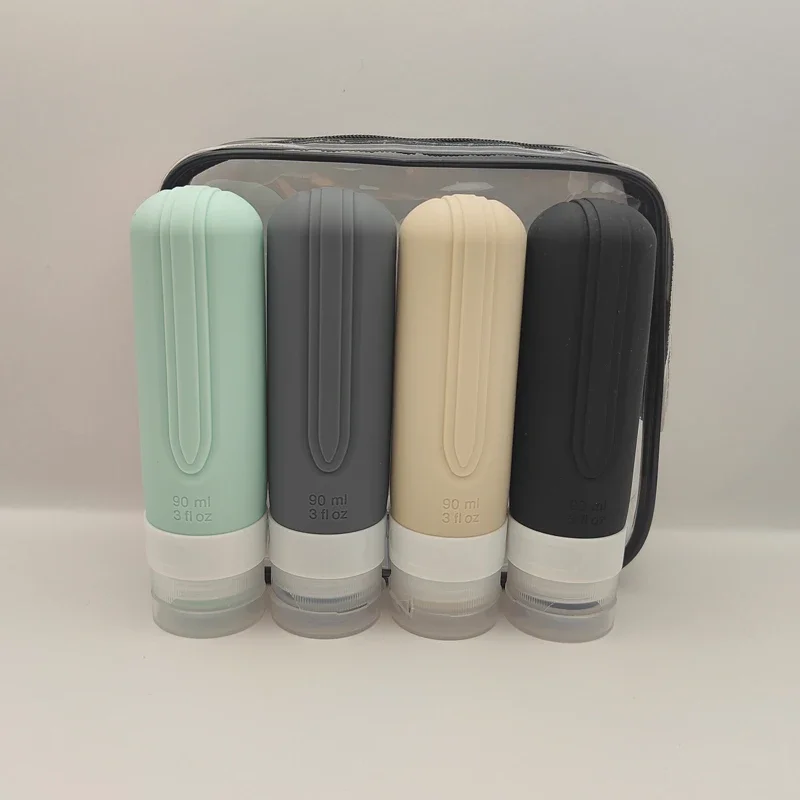 Dry Shampoo Travel - 4 adet/takım Doldurulabilir Silikon Seyahat Şişeleri