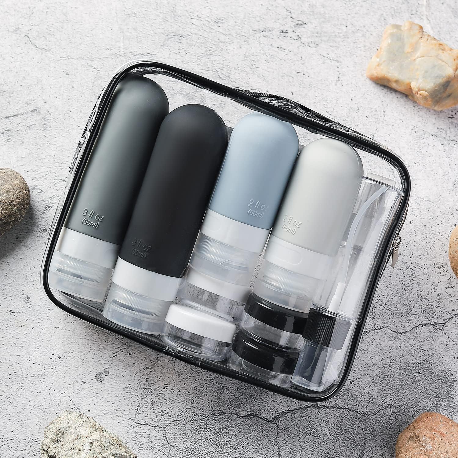 Dry Shampoo Travel - 16 Adet Seyahat Kapları Sızdırmaz Silikon