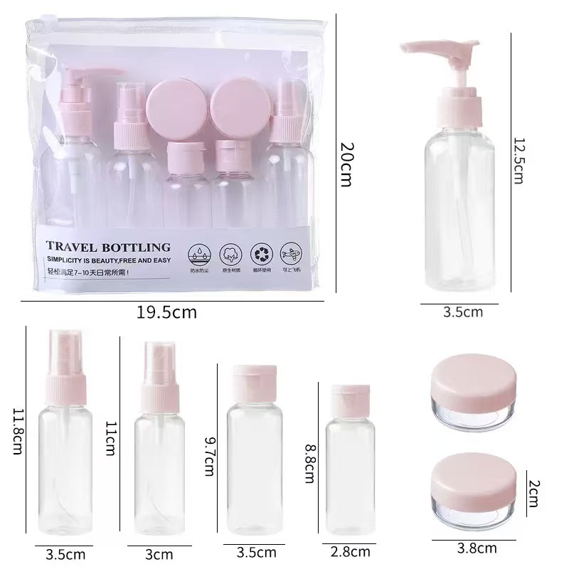 7 adet seyahat şişe çantası yı - Dry Shampoo Travel incelemesi ve fiyatı